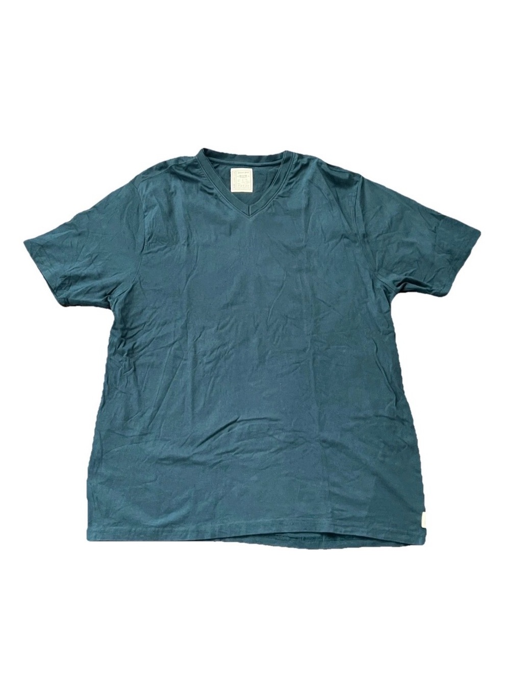 Alexander Julian Colours T-Shirt Mens Size 2X Blue V-Neck Short Sleeve Cotton